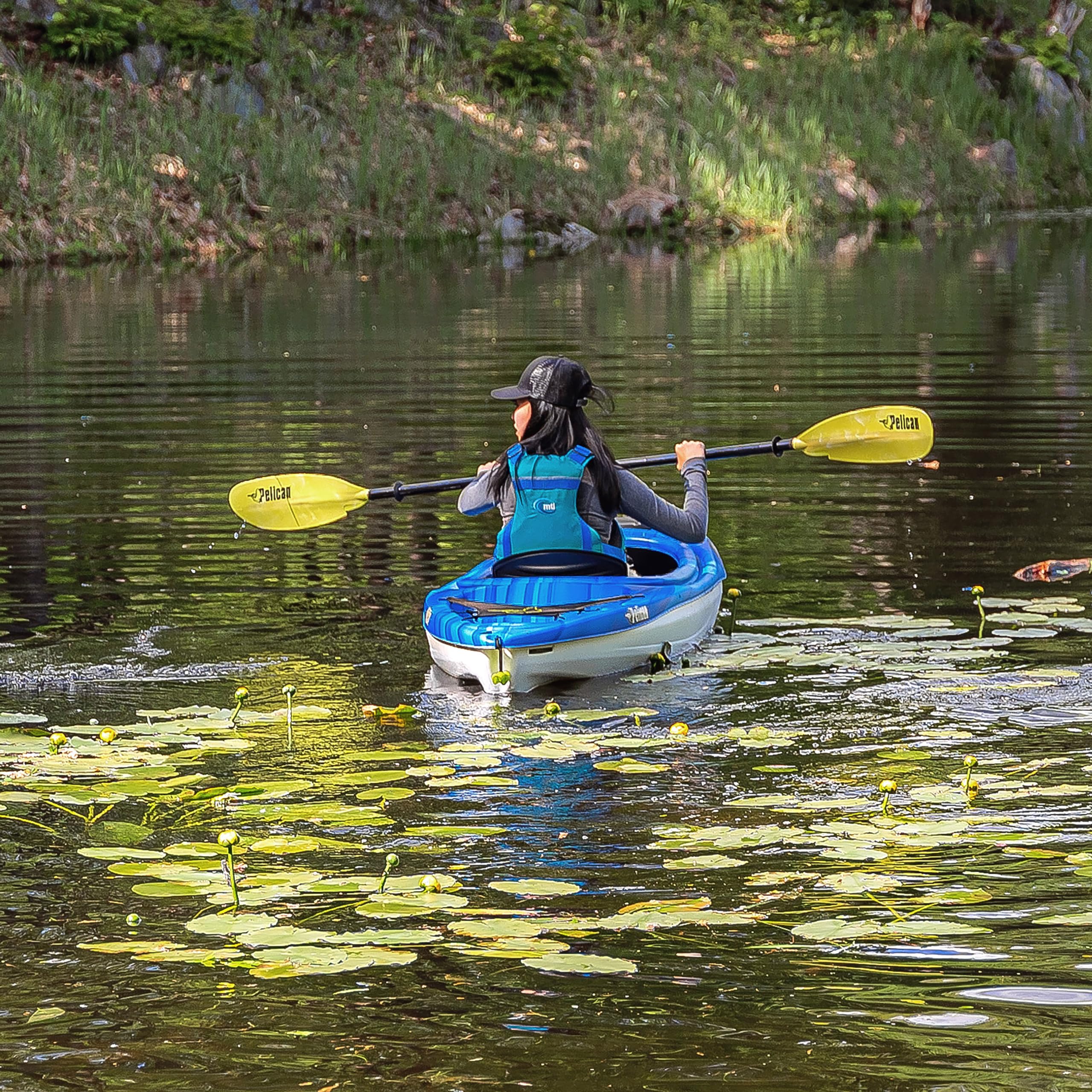 Pelican Argo 100X - Recreational Sit in Kayak - Lightweight Patented Ram-X™ Material - Ergoform™ Seating System - 10 ft - Image 5
